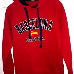 Barcelona Red Sweatshirt Size Medium